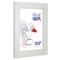 Frame USA Simply Poly White Single Image Picture Frame